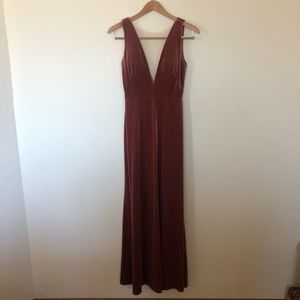 Jenny Yoo Logan Velvet Bridesmaid Dress BHLDN 4